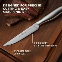 Alternative view of Corelle Durable Dinnerware Insignia Steel 4-piece Steak Knife Set