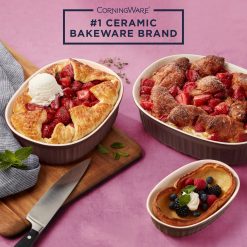 Alternative view of Corelle Durable Dinnerware French Colors 6-piece Bakeware Set, Cabernet