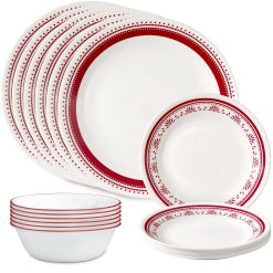 Corelle Durable Dinnerware Sadie 18-piece Dinnerware Set, Service for 6