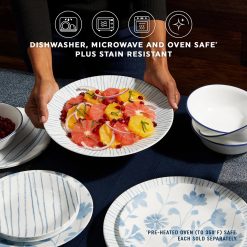 Alternative view of Corelle Durable Dinnerware Botanical Stripes 8.5 Salad Plate, Floral
