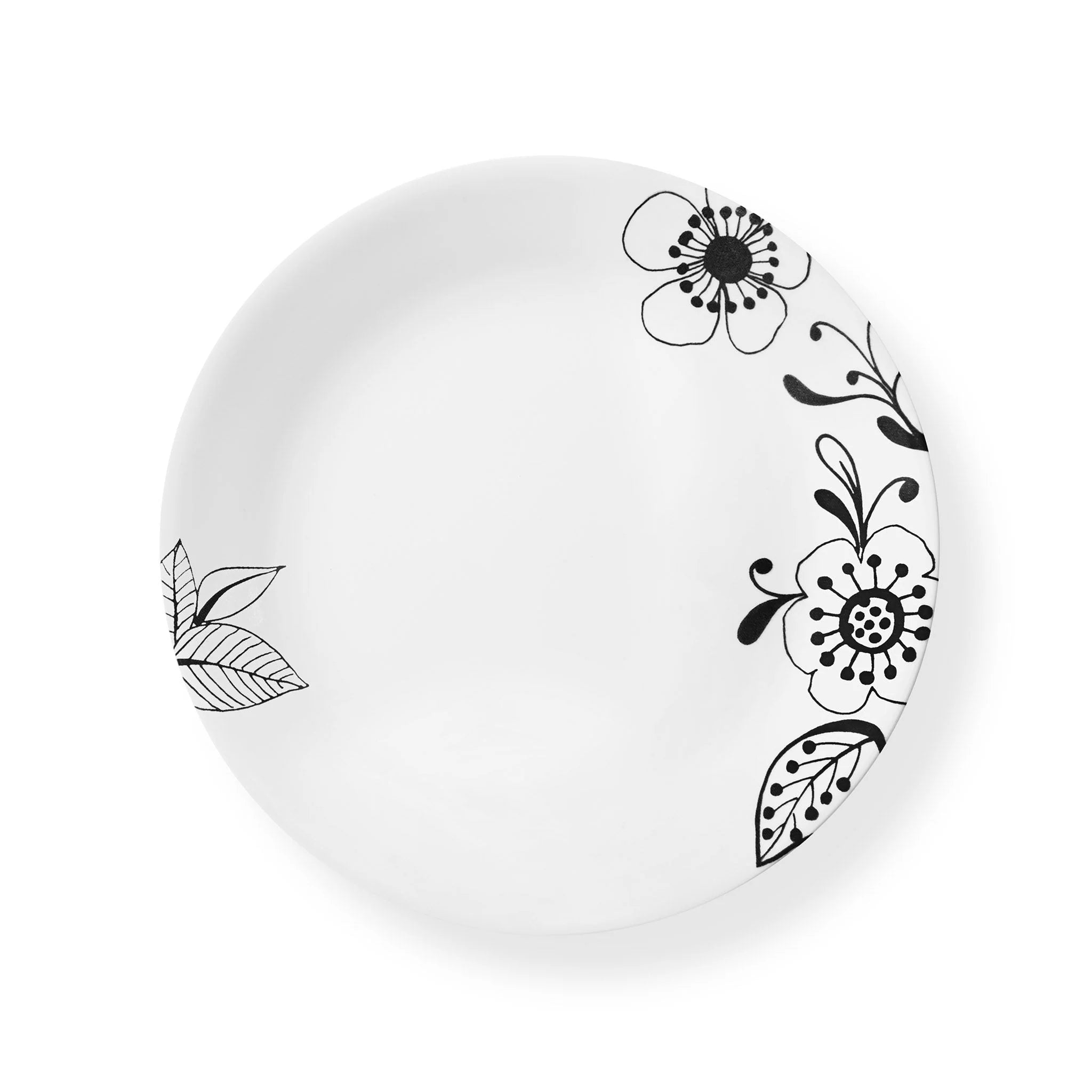 Corelle Durable Dinnerware Inked Poppy 10.25 Dinner Plate