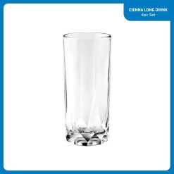 Alternative view of Corelle Durable Dinnerware Cienna Long Drink Glasses (4-Pieces), 14.5-ounce, dishwasher Safe