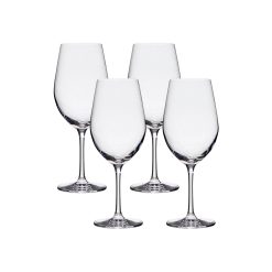Corelle Durable Dinnerware Tokyo Temptation Cabernet Glasses (4-Pieces), 16-ounce, Dishwasher Safe, Lead-free Crystalline