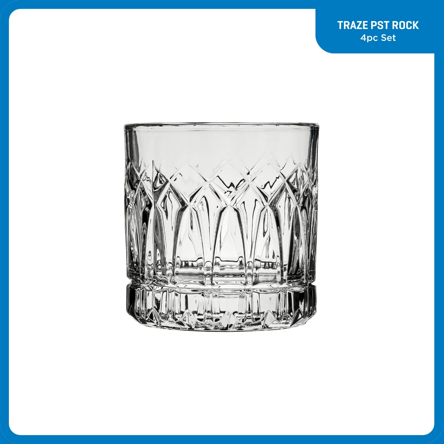 Corelle Durable Dinnerware Traze PST Rocks Glasses (4-Pieces), 12-ounce, Dishwasher Safe - Image 2