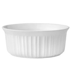 Corelle Durable Dinnerware French White 1.5-quart Round Casserole Dish