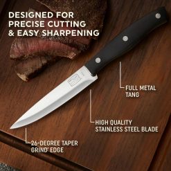 Alternative view of Corelle Durable Dinnerware Ellsworth 4-piece Steak Knife Set