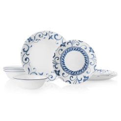 Corelle Durable Dinnerware Artemis 12-piece Dinnerware Set, Service for 4