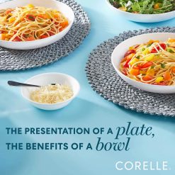 Alternative view of Corelle Durable Dinnerware Winter Frost White 30-ounce Versa Meal Bowls, 4-pack