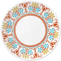Corelle Durable Dinnerware Global Collection Terracotta Dreams 10.25?? Dinner Plates, 4-pack