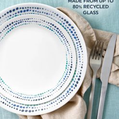 Alternative view of Corelle Durable Dinnerware Ocean Blues 12-piece Dinnerware Set, Service for 4