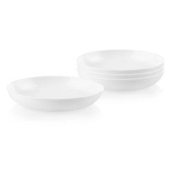 Corelle Durable Dinnerware Winter Frost White 30-ounce Versa Meal Bowls, 4-pack