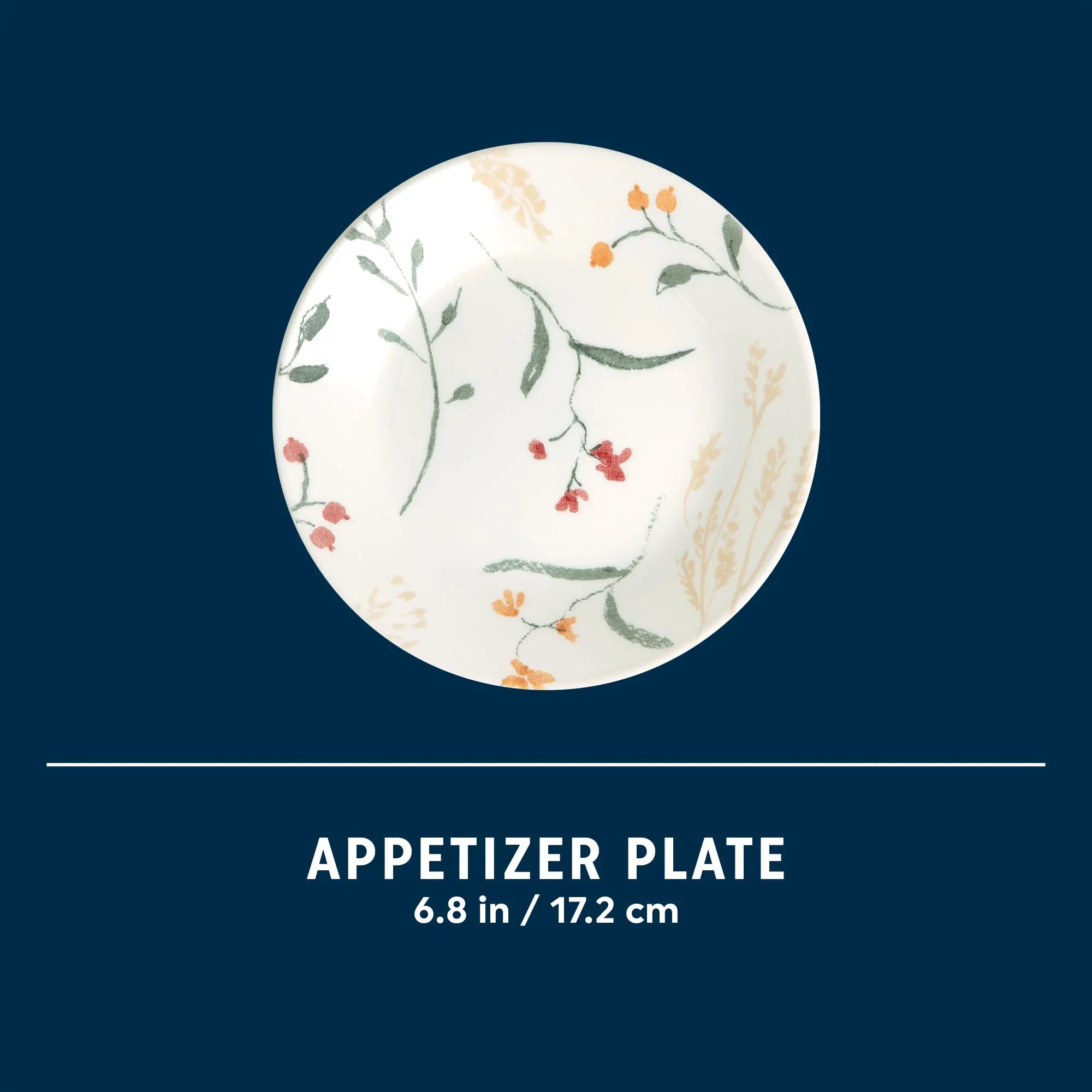 Corelle Durable Dinnerware Wildflower Scatter 6.75 Appetizer Plate - Image 8