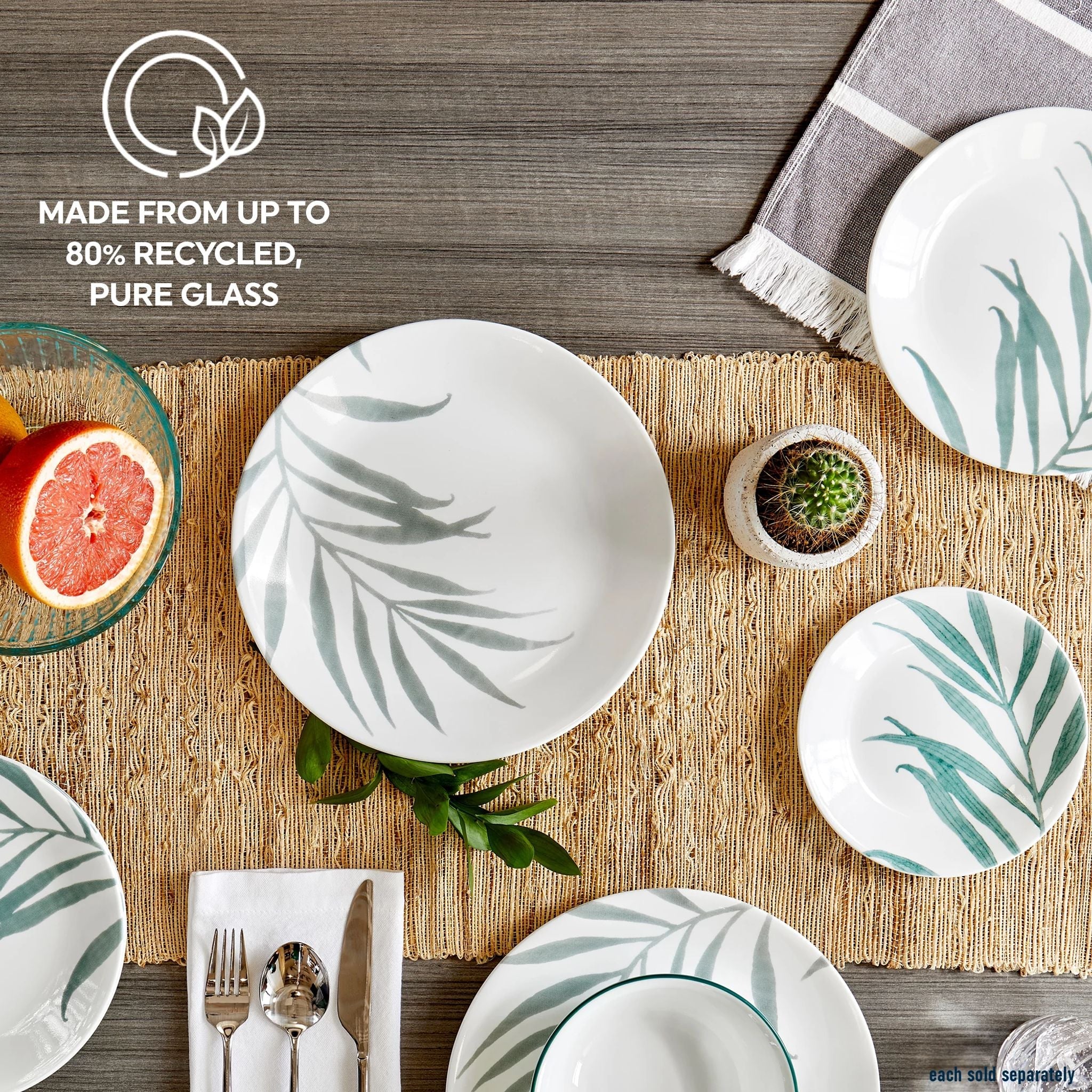 Corelle Durable Dinnerware Solar Print 10.25 Dinner Plate, EXCLUSIVE - Image 5