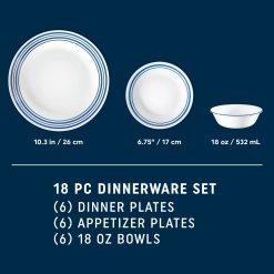 Alternative view of Corelle Durable Dinnerware Laila 18-piece Dinnerware Set, Service for 6