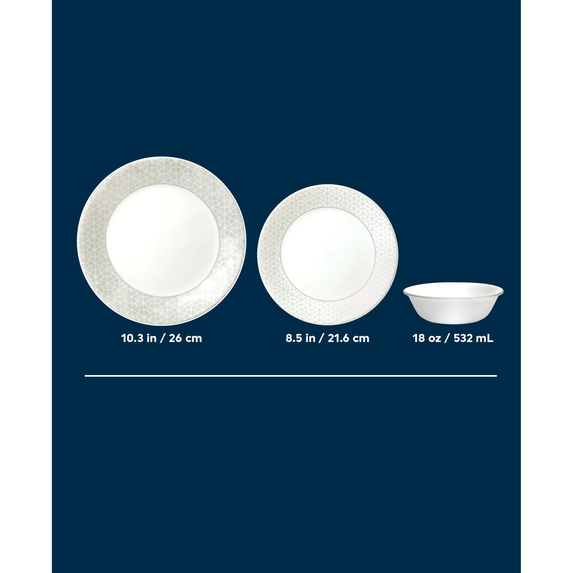 Corelle Durable Dinnerware Knox 12-piece Dinnerware Set, Service for 4 - Image 6