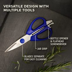 Alternative view of Corelle Durable Dinnerware Chicago Cutlery 2-piece Kitchen Shears in Blueberry and Blue Frost