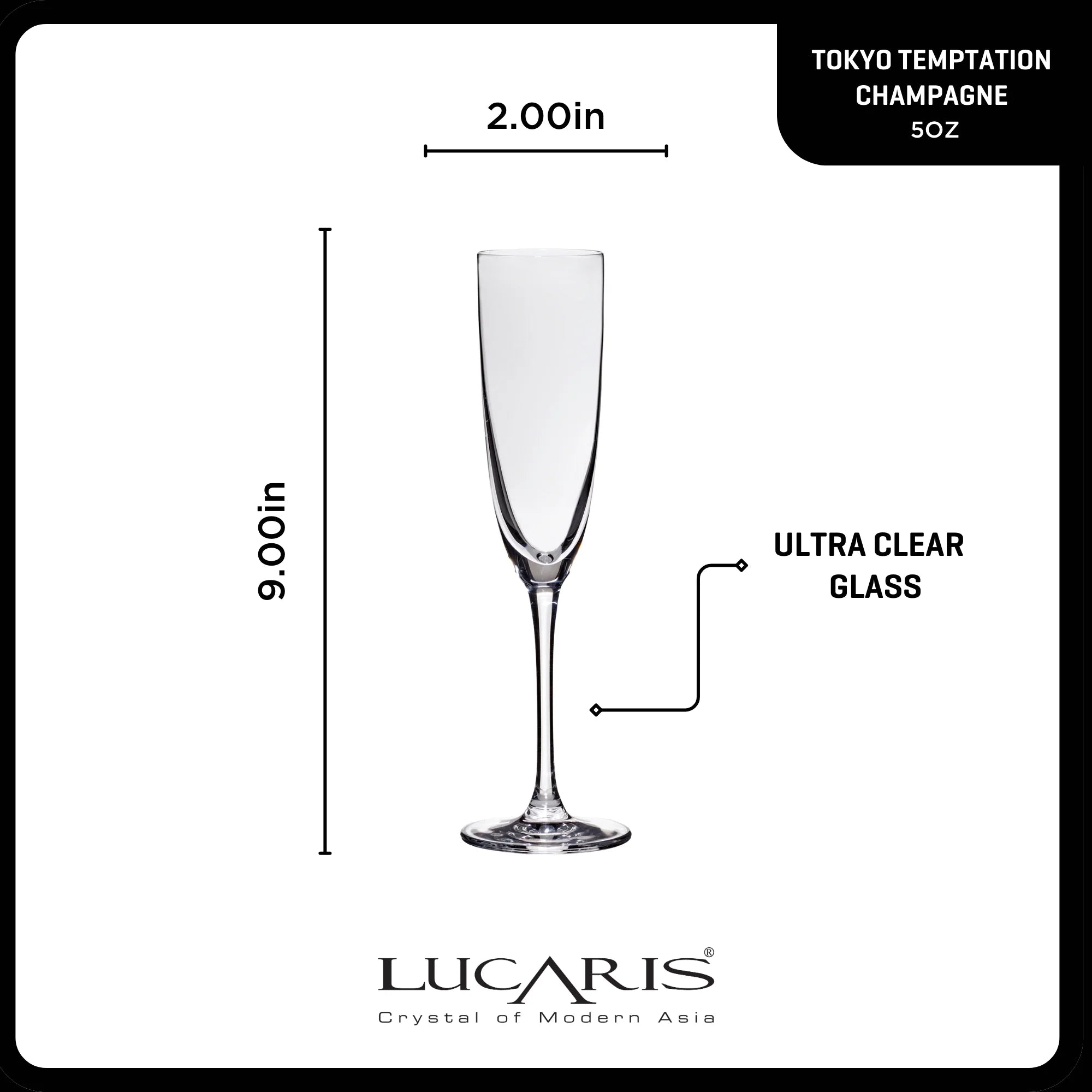 Corelle Durable Dinnerware Tokyo Temptation Champagne Glasses (4-Pieces), 5-ounce, Dishwasher Safe, Lead-free Crystalline - Image 5