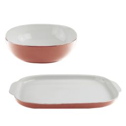 Corelle Durable Dinnerware 2-piece Serving Set, Red Clay