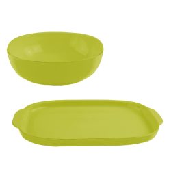 Corelle Durable Dinnerware 2-piece Green Serving Set