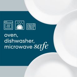 Alternative view of Corelle Durable Dinnerware Square Splendor 10.5 Dinner Plates, 6-pack