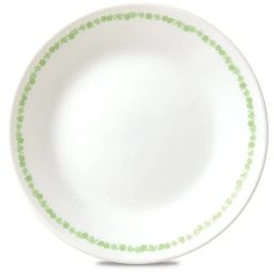 Corelle Durable Dinnerware Spring Blossom Green 6.75 Appetizer Plate