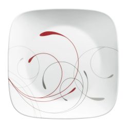 Corelle Durable Dinnerware Square Splendor 10.5 Dinner Plates, 6-pack