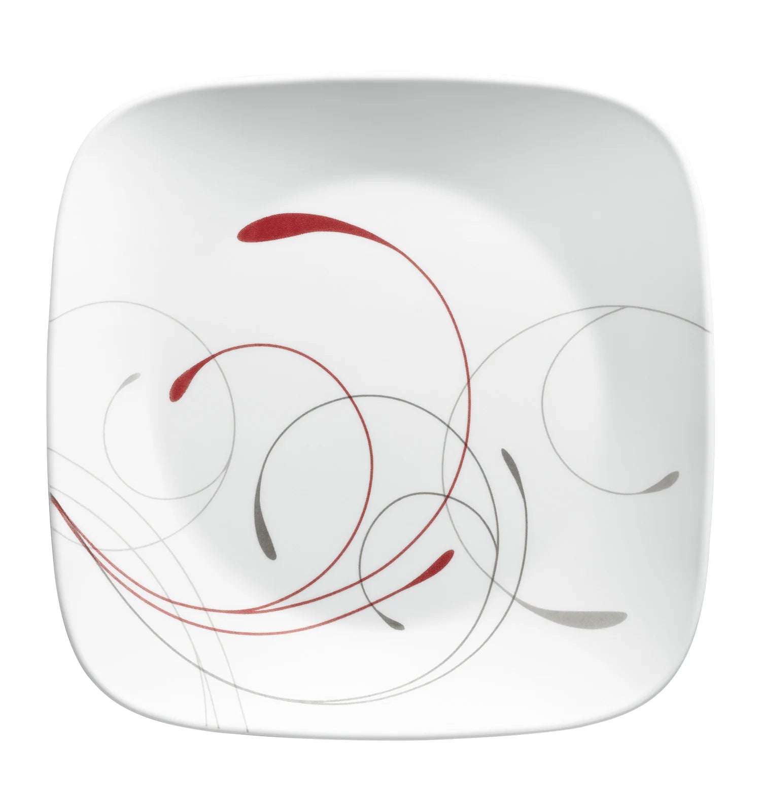 Corelle Durable Dinnerware Square Splendor 10.5 Dinner Plates, 6-pack