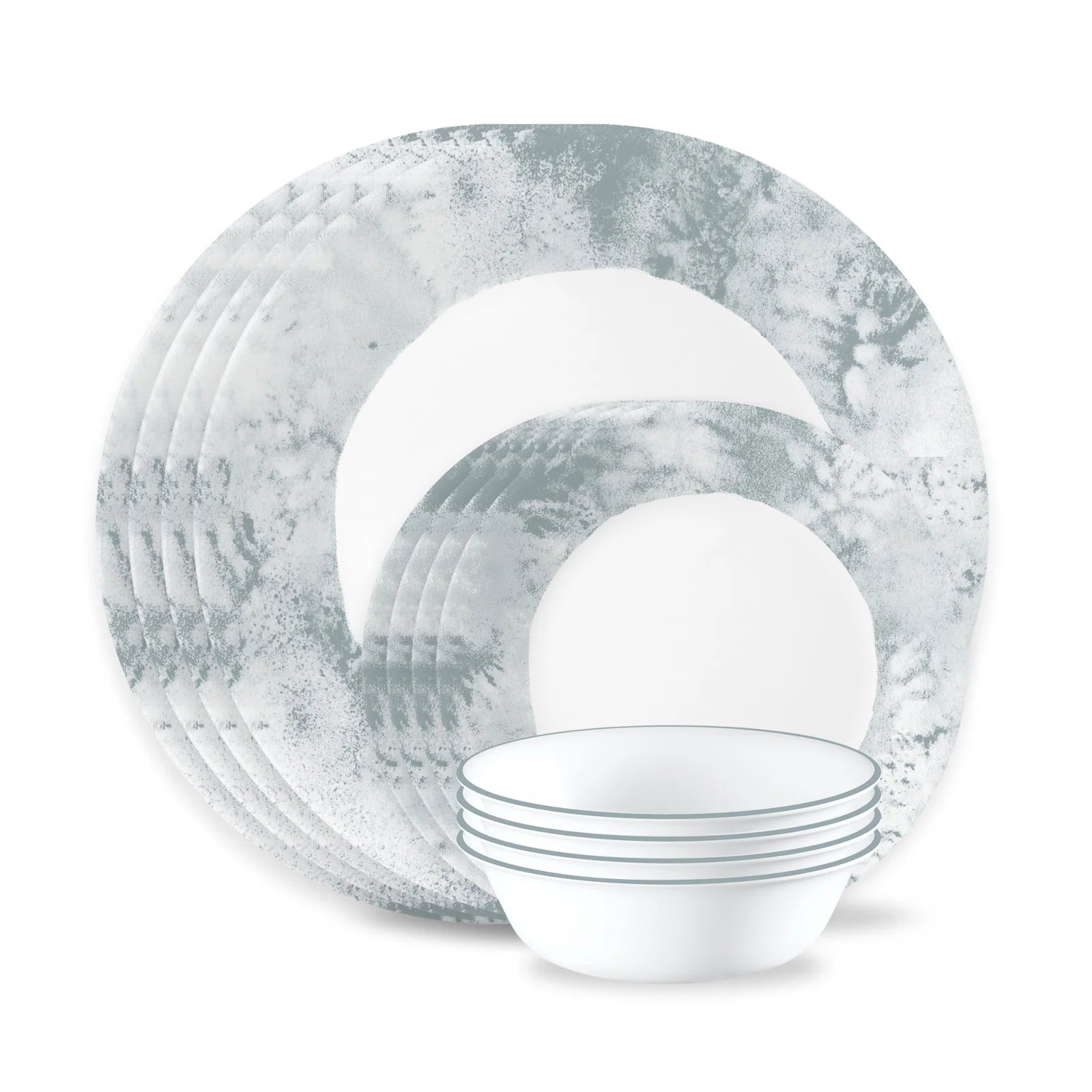 Corelle Durable Dinnerware Salt Wash 12-piece Dinnerware Set, Service for 4
