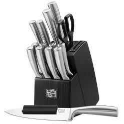 Corelle Durable Dinnerware Malden? 16-piece Stainless Steel Block Set