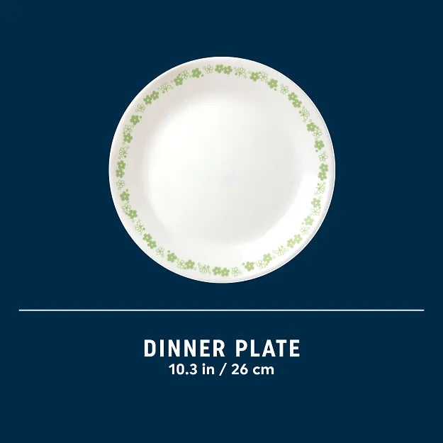 Corelle Durable Dinnerware Spring Blossom Green 10.25 Dinner Plate - Image 6