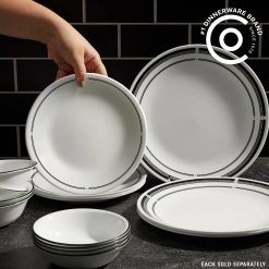 Alternative view of Corelle Durable Dinnerware Brasserie 8.5 Salad Plate, 6-pack