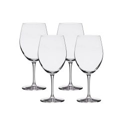 Corelle Durable Dinnerware Bangkok Bliss Bordeaux Glasses (4-Pieces), 25-ounce, Dishwasher Safe, Lead-free Crystalline