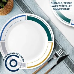 Alternative view of Corelle Durable Dinnerware Color Block 10.25 Dinner Plate