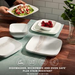 Alternative view of Corelle Durable Dinnerware Wandering Groves 12-piece Dinnerware Set, Service for 4