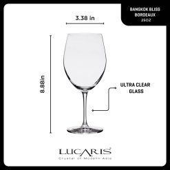 Alternative view of Corelle Durable Dinnerware Bangkok Bliss Bordeaux Glasses (4-Pieces), 25-ounce, Dishwasher Safe, Lead-free Crystalline
