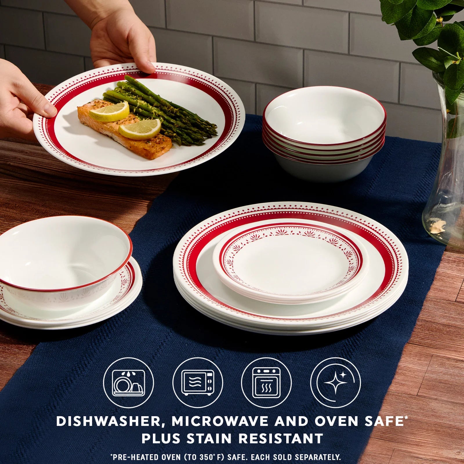 Corelle Durable Dinnerware Sadie 6.75 Appetizer Plate - Image 3