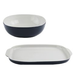 Corelle Durable Dinnerware 2-piece Serving Set, Midnight Blue