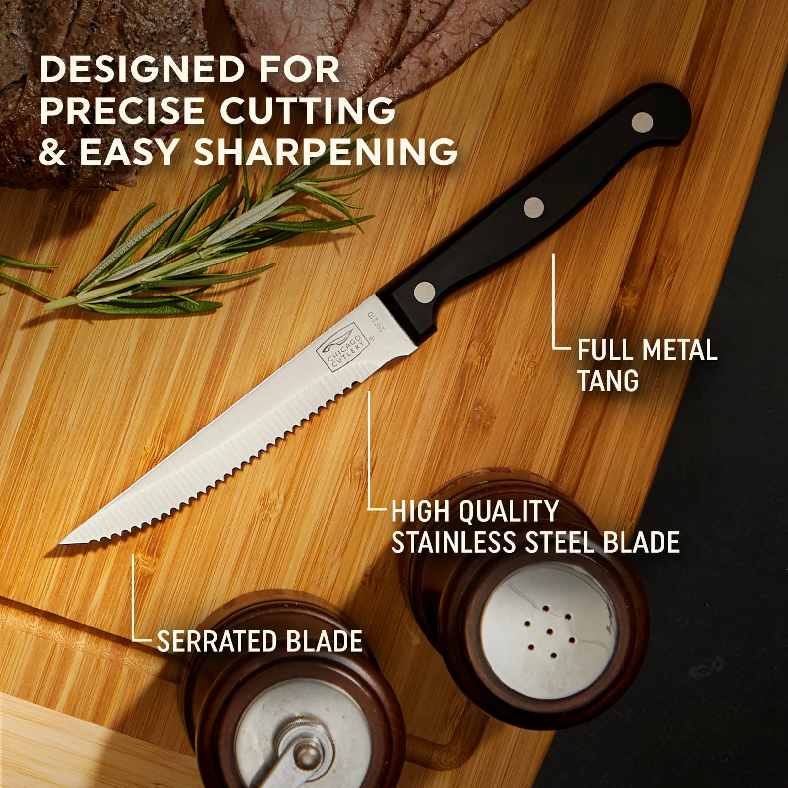 Corelle Durable Dinnerware Essentials 4-piece Steak Knife Set - Image 5