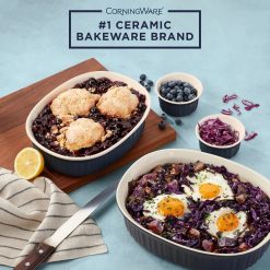 Alternative view of Corelle Durable Dinnerware French Colors 10-piece Oval Bakeware Set, Navy