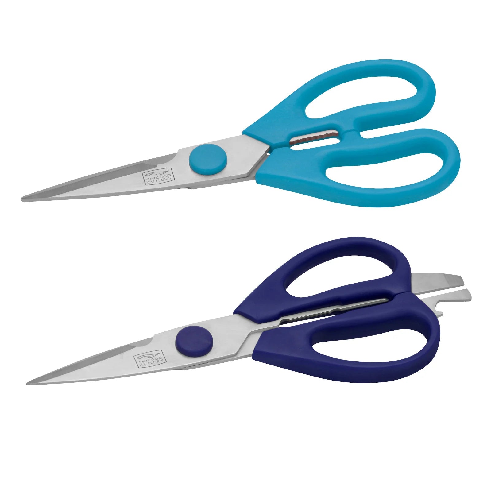 Corelle Durable Dinnerware Chicago Cutlery 2-piece Kitchen Shears in Blueberry and Blue Frost