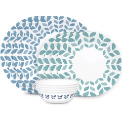 Corelle Durable Dinnerware Global Collection Northern Pines 12-piece Dinnerware Set, Service for 4
