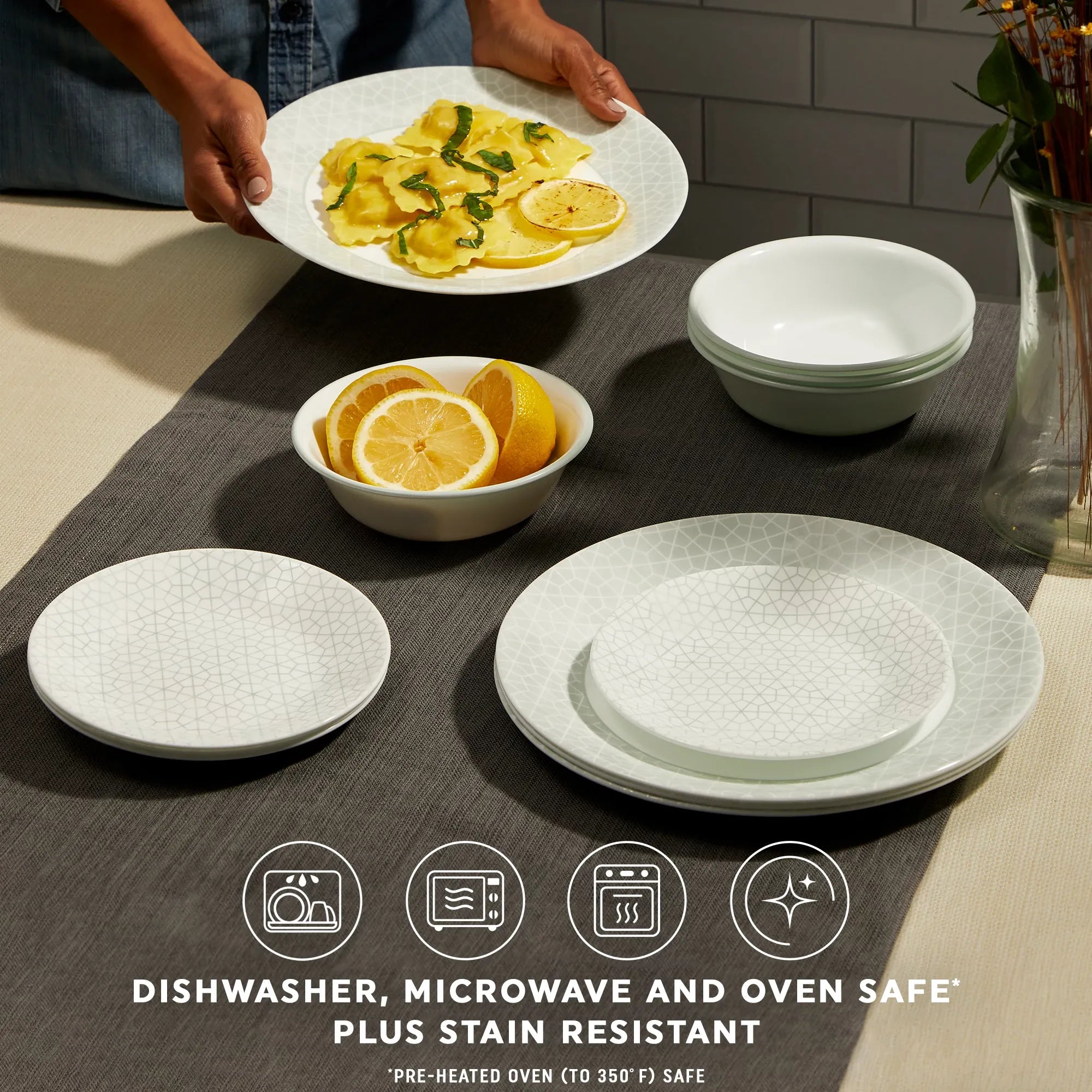 Corelle Durable Dinnerware Knox 12-piece Dinnerware Set, Service for 4 - Image 8