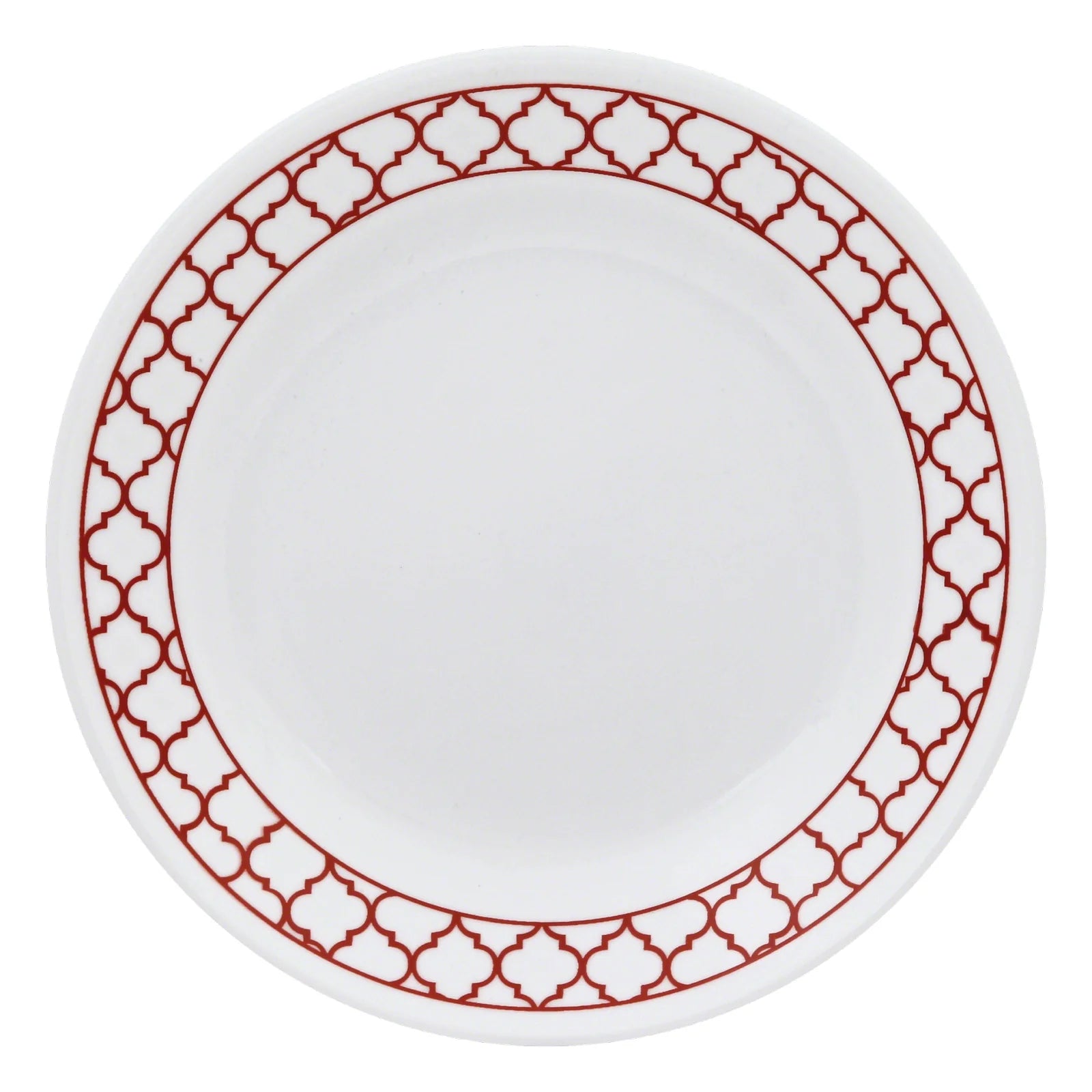 Corelle Durable Dinnerware Crimson Trellis 6.75 Appetizer Plate