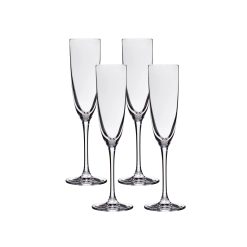 Corelle Durable Dinnerware Tokyo Temptation Champagne Glasses (4-Pieces), 5-ounce, Dishwasher Safe, Lead-free Crystalline