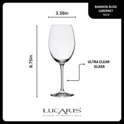 Alternative view of Corelle Durable Dinnerware Bangkok Bliss Cabernet Glasses (4-Pieces), 16-ounce, Dishwasher Safe, Lead-free Crystalline