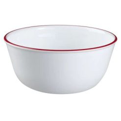 Corelle Durable Dinnerware Red Banded 28-ounce Large Soup Bowl