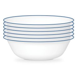 Corelle Durable Dinnerware Botanical Stripes 18-ounce Cereal Bowls, 6-pack