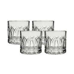 Corelle Durable Dinnerware Traze PST Rocks Glasses (4-Pieces), 12-ounce, Dishwasher Safe