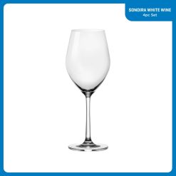 Alternative view of Corelle Durable Dinnerware Sondria White Wine Glasses (4-pieces), 14-ounce, Dishwasher Safe