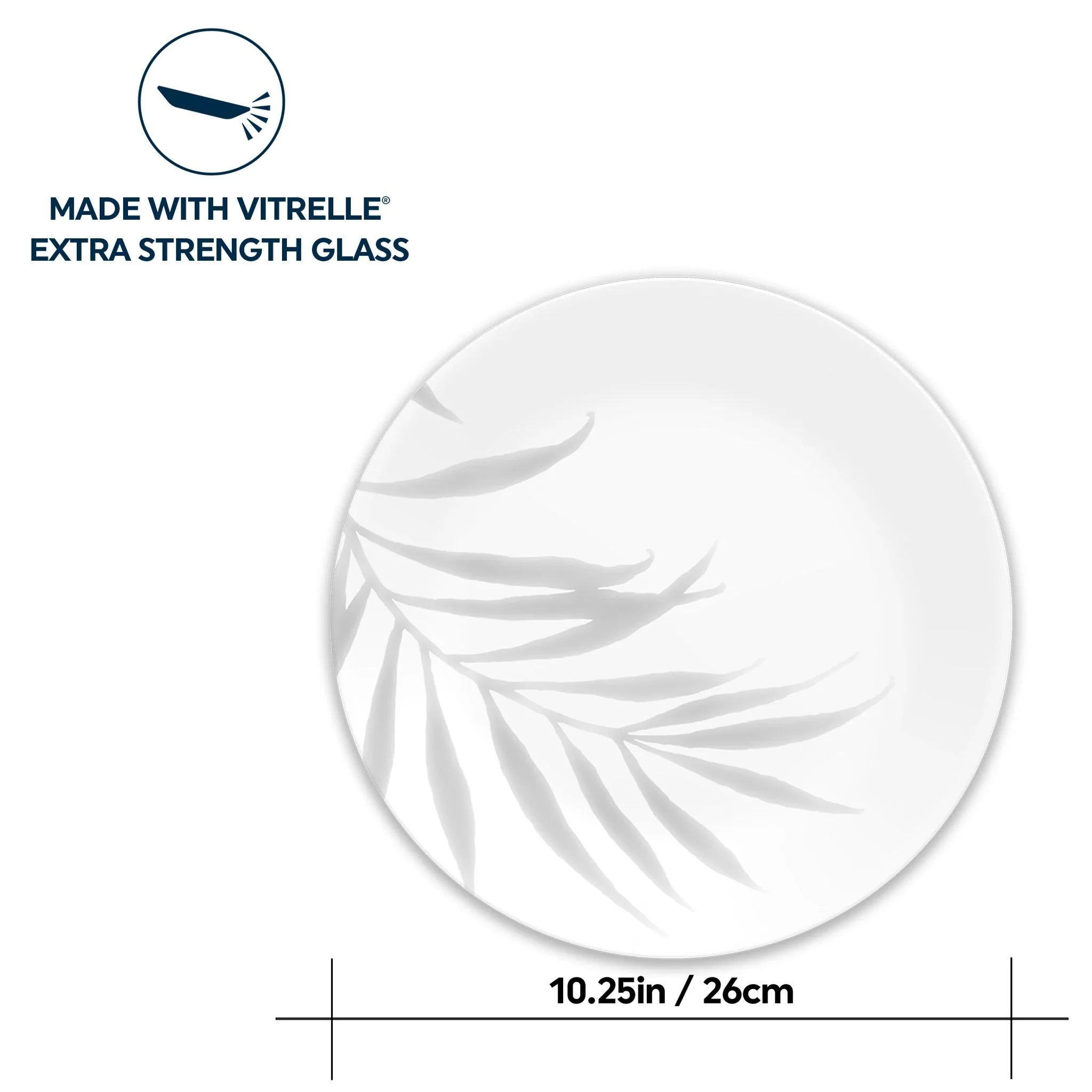Corelle Durable Dinnerware Solar Print 10.25 Dinner Plate, EXCLUSIVE - Image 4